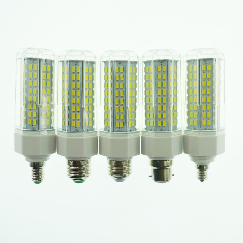 

E27 LED Lamp 110-265V 5730 SMD 144 LEDs Corn Light Bulb Home Dimmable Energy Saving Lamps with Aluminium Base Warm white#0
