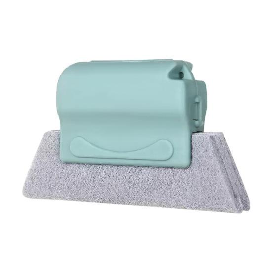 

Window Track Cleaner Double-Sided Brush Set with Removable Sponge Window Rails Door Slots Car Vents Narrow Gaps Dust Debris Remover 1pc
