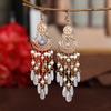 Bohemian Long Tassel Earrings For Women Bead Handmade Tassel Earrings Boho Gold Color Drop Dangle Jewelry Boucle Oreille Femme