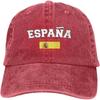 Hiszpania Flaga Hiszpanii Hiszpańskie Czapki Jeansowe dla Mężczyzn Kobiet Czapki Baseballowe Casquette Denim Dorosły Unisex Cztery Pory Roku Casual