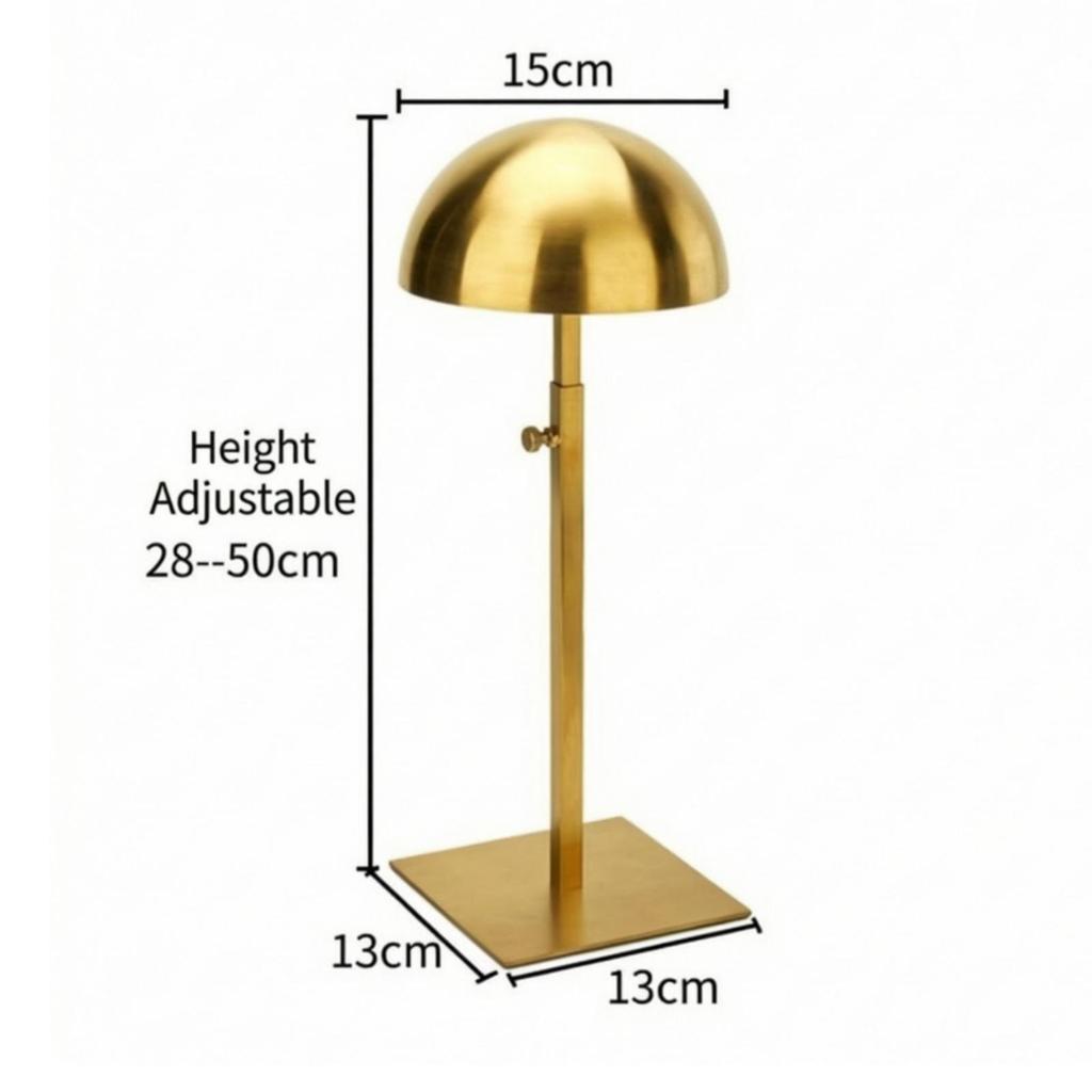 Freestanding Hat Display Stand Sturdy Adjustable Stable for Retail Stores,