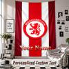 Wall Hanging Tapestry With Custom Name & Text, Middlesbrough FC Decorative Tapestry For Bedroom