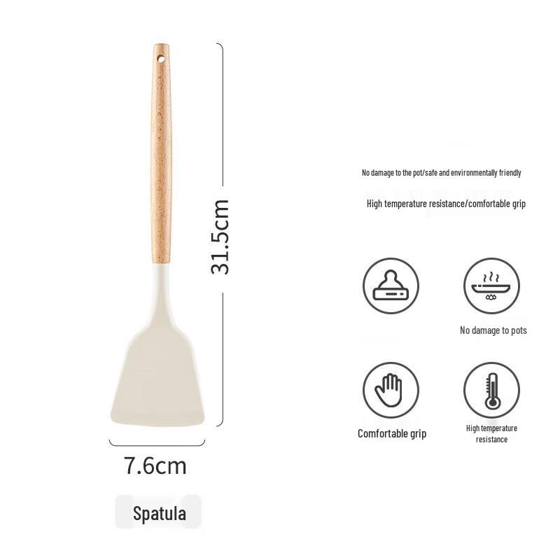 ZISIZ Beechwood Soup Ladle 4-Piece Set