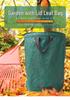 Waterproof Leaf Bag with Lid - Large Capacity Garden Compost Storage Bag