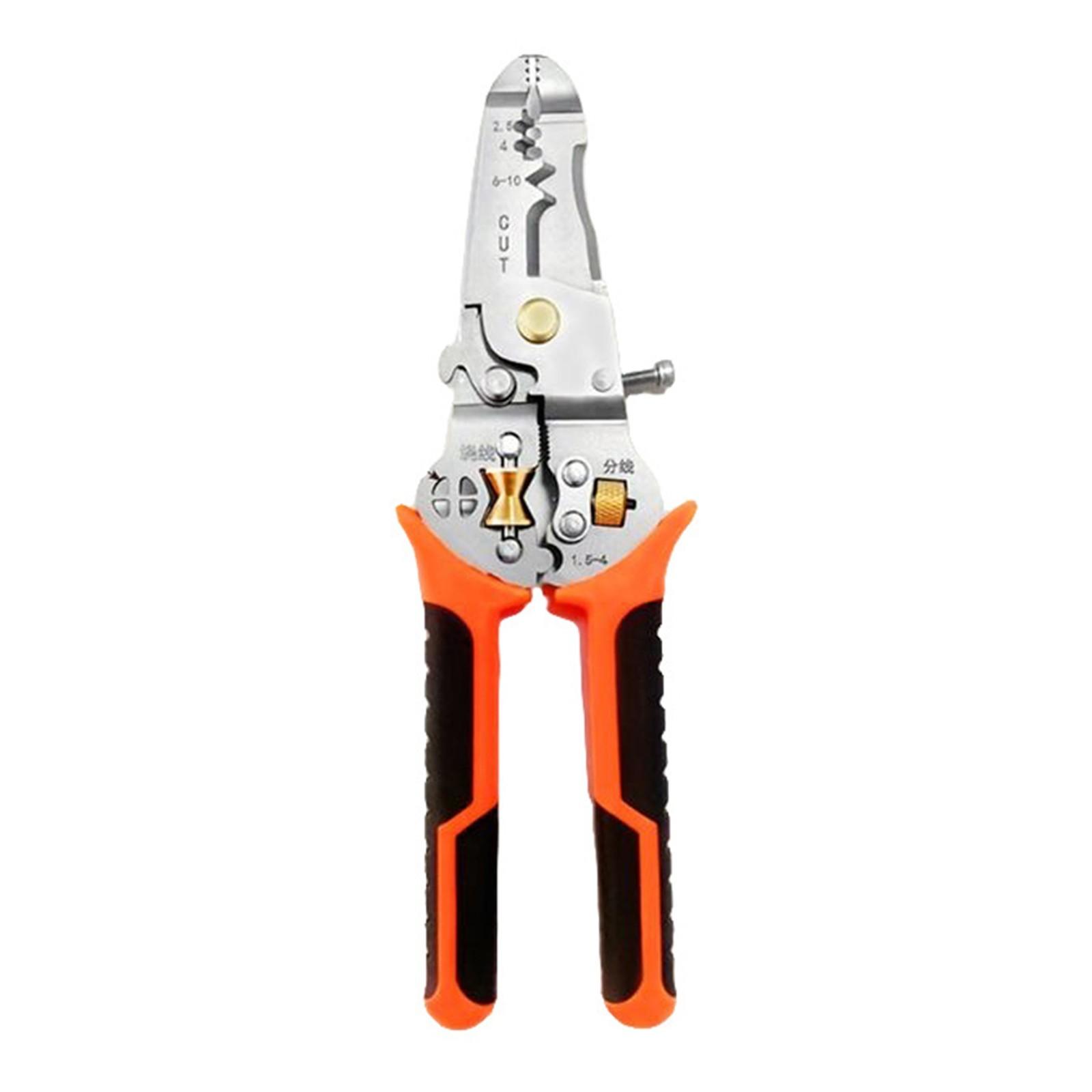 

Industrial 10 Function Wire Stripper Insulation Removal Tool With Carbon Steel Construction For Electricians Heavy Duty 1