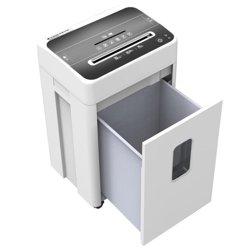 SUNWOOD MSD9725 Commercial 15-Sheet Cross-Cut Shredder CN plug (adapter included)