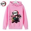 Autumn Warm Evil Spirit Killing Fashionable Casual Sports Hoodie With Anime Print For Boys And Girls Clothing