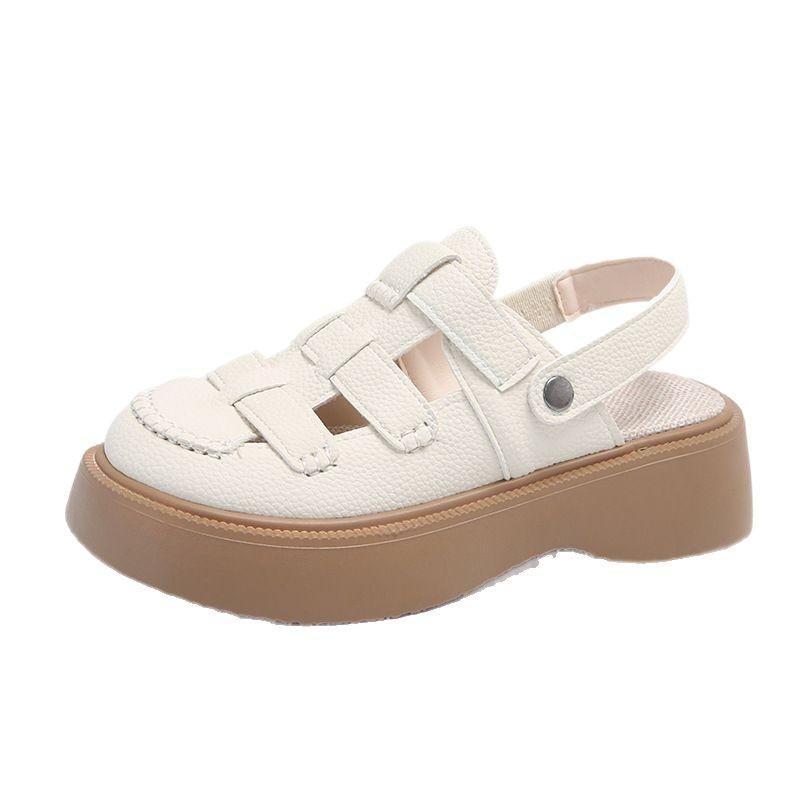 Roman Sandals Women's Summer 2025 New Bag Head Hollow Half Slippers Hole Mori Outer Wear Women's Shoes