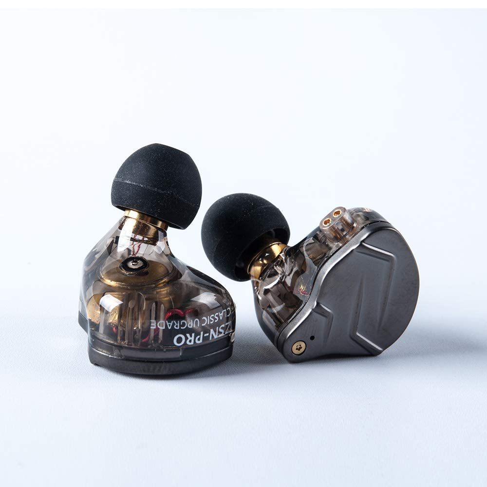 KZ ZSN Pro Deep Bass Hybrid High Sound Duralumin Plug Pro with Earphones, 1BA+1DD, In-Ear Earphones, Isolation, Chinese-Style Earphones, 2-Pin