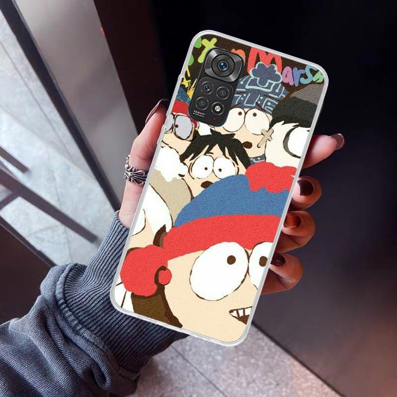 Cartoon S-South P-Parkes Phone Case For Xiaomi Redmi Note 10 11 12 13 14 15 Pro Plus 11S 12S 14S 11T 11E 10S Soft TPU Back Cover