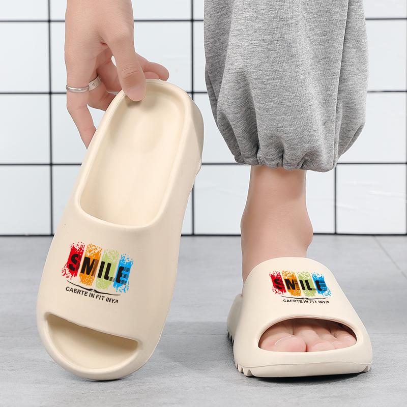 Men's and Women's Fashionable Slippers Male Sandals Beach Flip-flops Thick-soled Summer Anti-slip Men's Shower Shoes Zapatillas