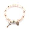 Kruzifix Rosenkranzperlen Armband Vintage Jesus Christus Kruzifix Kruzifix Armband für Männer Frauen Weihnachten Hochzeit Katholisch Je