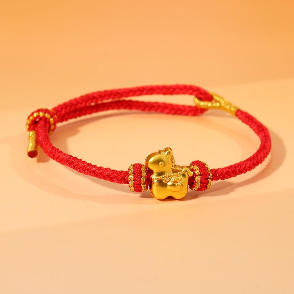Year of the Horse Zodiac Bracelet - Red String Handmade Couples Charm for Men and Women, New Year Gift Jewelry