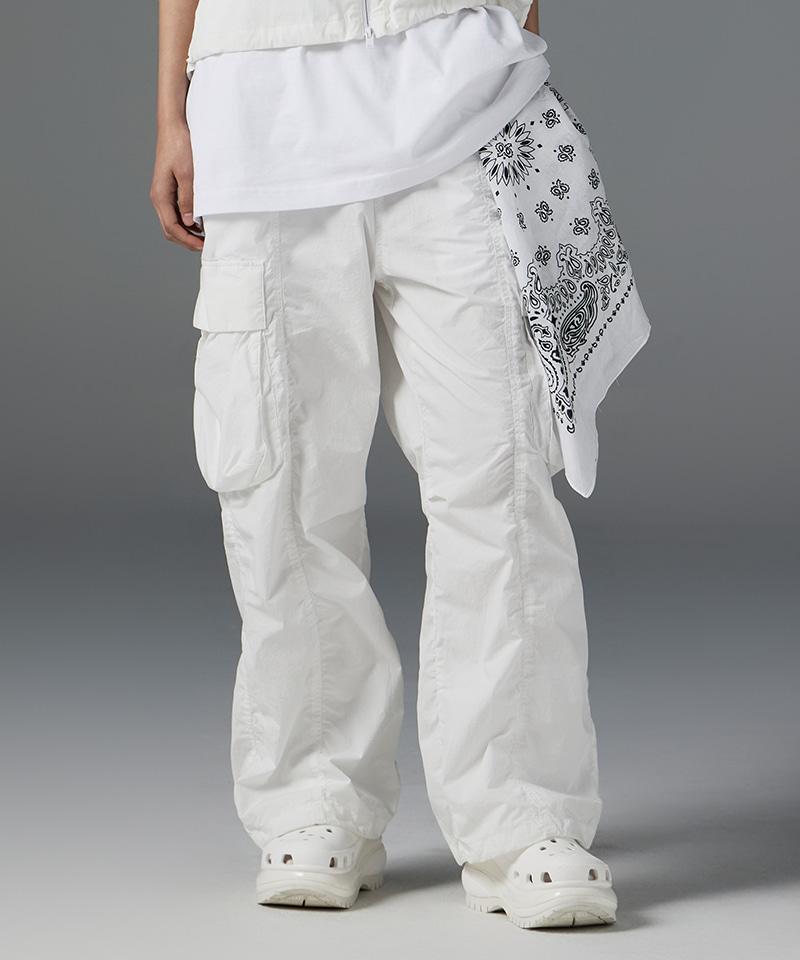 LIFEWORK Women'S Lw3 Shirred Big Cargo Wide Pants