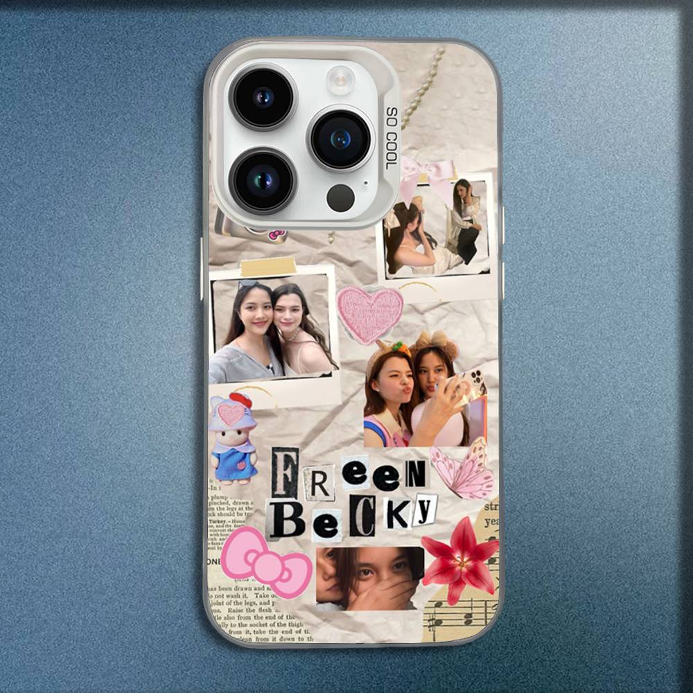 F-Freen Sarocha F-Freenbecky Phone Case For iPhone 16,15,14,13,12,11,Mini,Pro,E,MAX White Candy Matte Shockproof Cover iPhone12