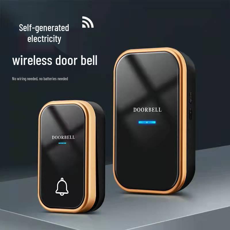 Battery-Free Wireless Doorbell: Waterproof, Long-Range, Smart Call for Home or Office.