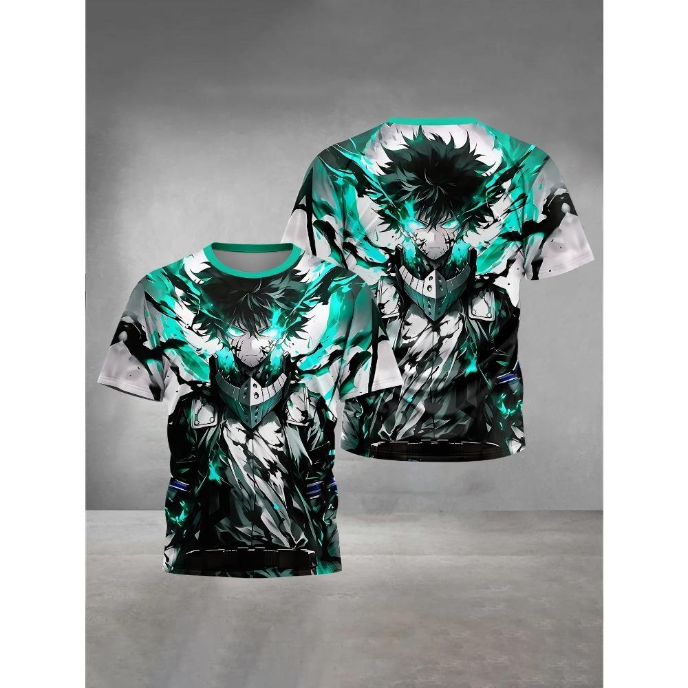 Children's Summer 3D Printed Clothing My Hero Academia Boys and Girls' T-shirts Short-sleeved Tops