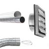 1pcs 100/125/150mm Stainless Steel Air Vent Wall Ventilation Cap Movable Square Air Outlet Kitchen Wall Grilles Duct Cover