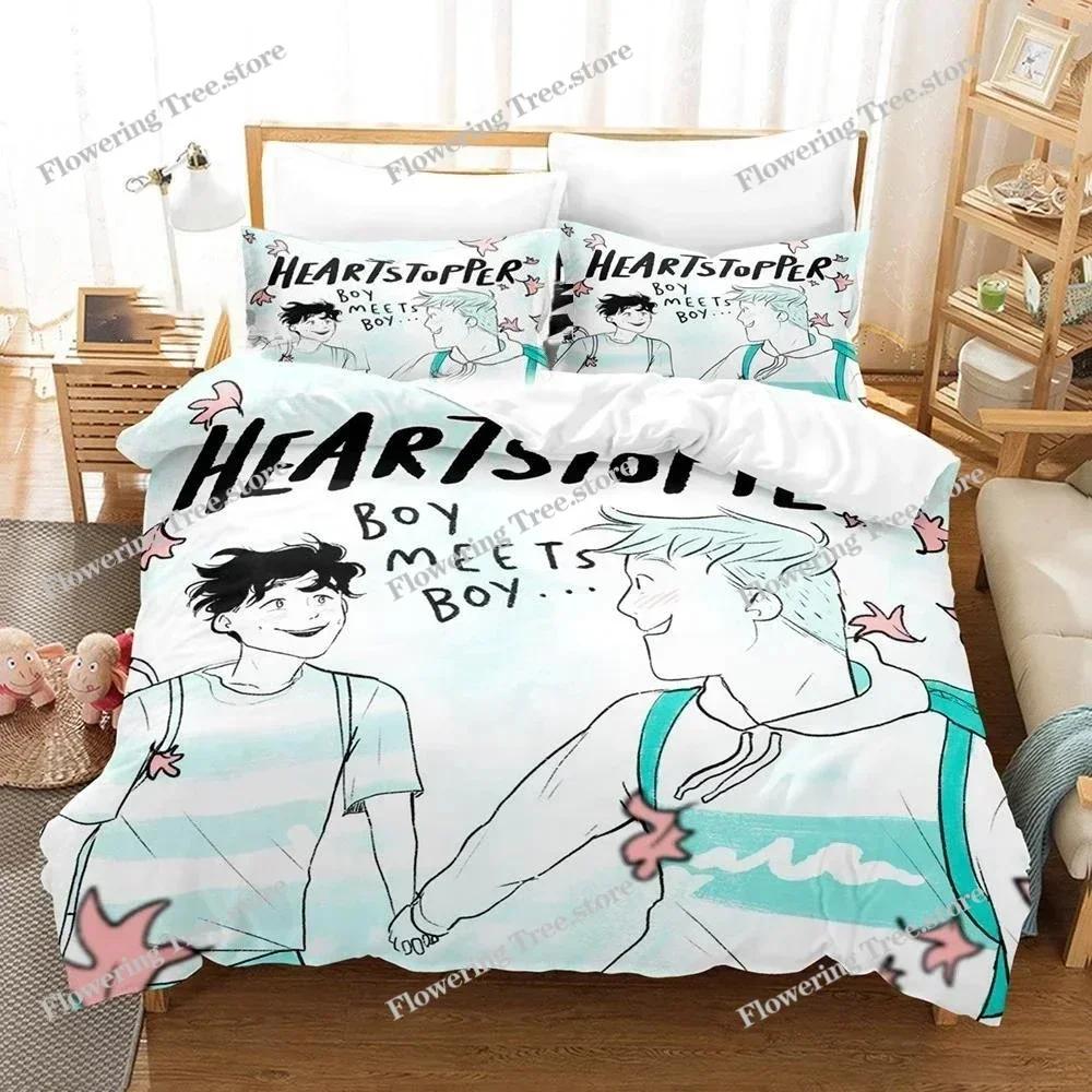 3D Printed Heartstopper Bedding Set Duvet Cover Bedroom Comforter Covers Single Twin King Size Quilt Cover Home Textile029