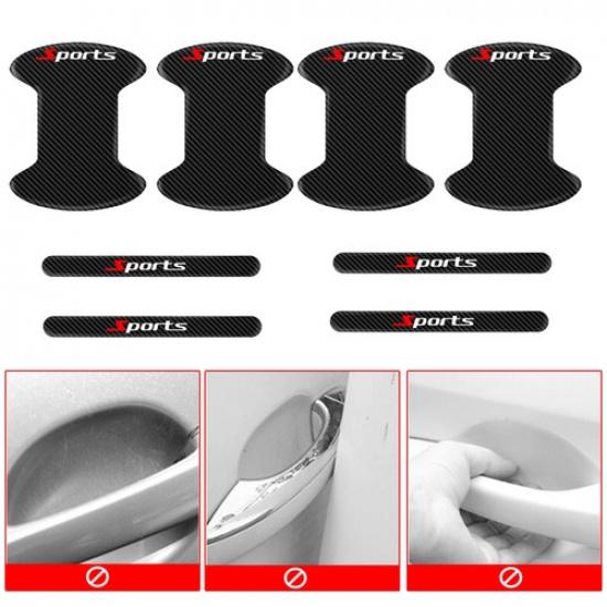 8x Car Door Handle Bowl Sticker Anti-scratch Protective Strips Cover Accessories