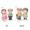 Micro Landscape Valentine's Day Gift DIY Crafts Miniatures Cake Ornament Old Couples Statue