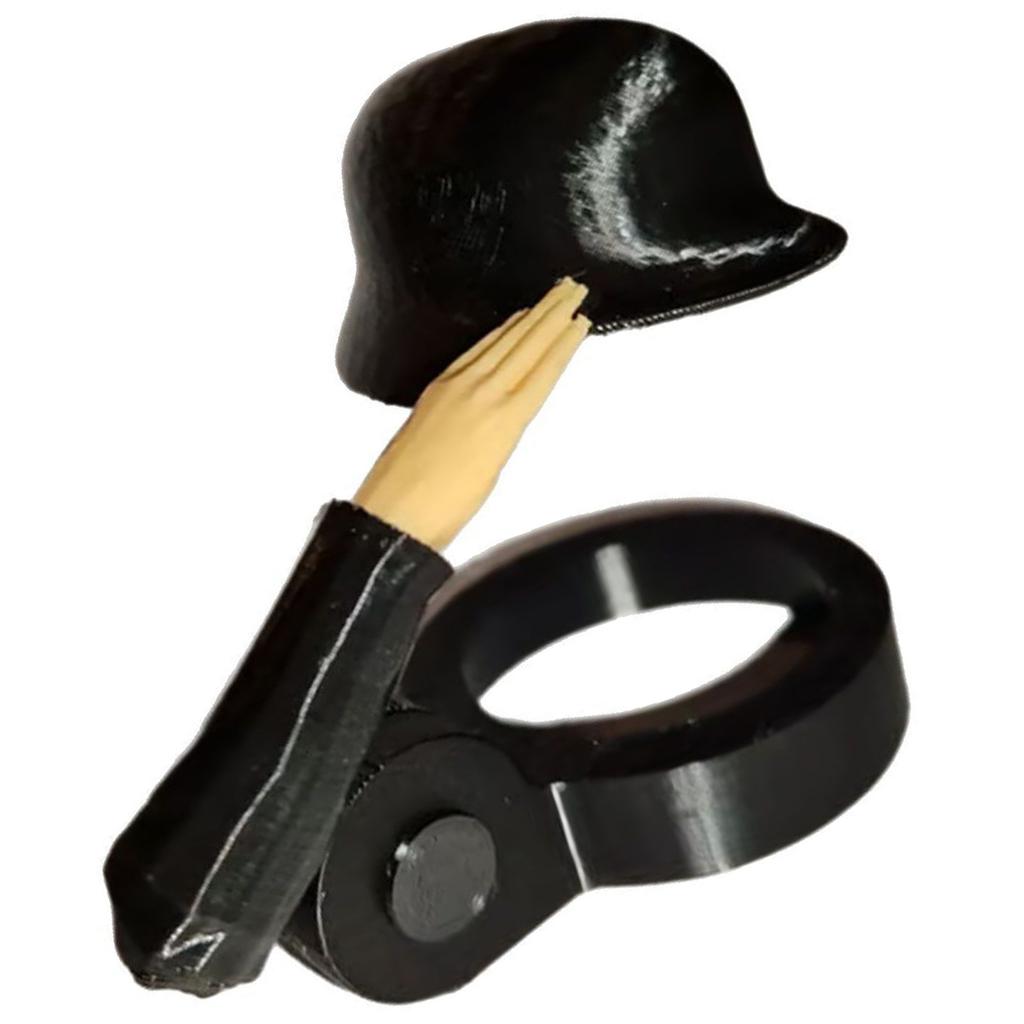 Căciulă de Bere Unică cu Salutul Soldatului, Cască, Măiestrie Metalică Durabilă, Capac de Sticlă Perfect pentru Colecționari și Iubitori de Bere