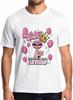 Birthday Queen Women's Lip Mens T-Shirts,Short Sleeve T Shirts for Men Crew Neck Tee Balloon Crown Men's T-Shirts