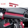 RED Suede Central Control Panel Protection Fit For Honda Civic 2016 2017 2018 20109   Armrest Box Lid Sheath Shell Cover