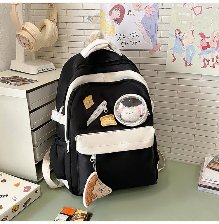School bag high value fresh and sweet ins make-up bag handbag high school students large capacity