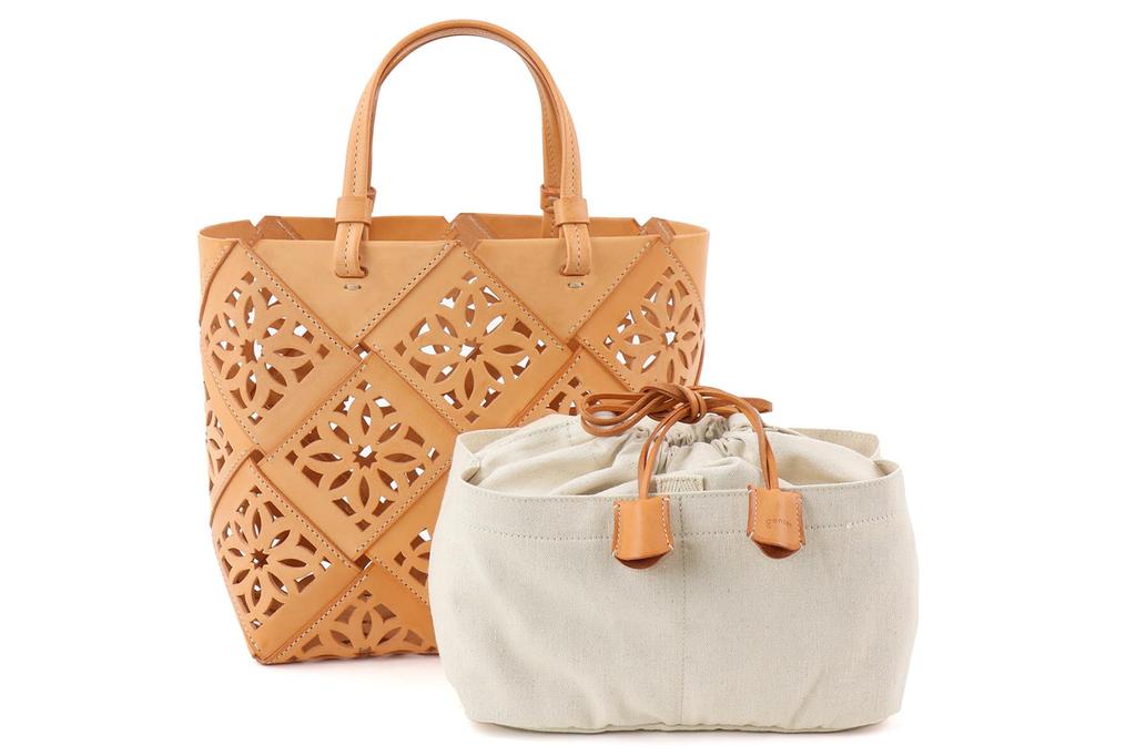 Einkaufstasche Echtes Leder Braun [Genten] Damen GE-43976-50