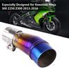 Motorcycle Full Exhaust System Middle Pipe Link Connect for Kawasaki Ninja 300 Z250 Z300 13 16