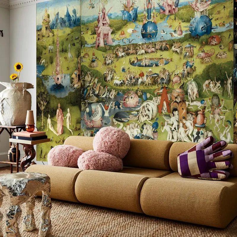 Tapestry triptych Bosch s Garden: Earthly Delights 75x100 чёрный