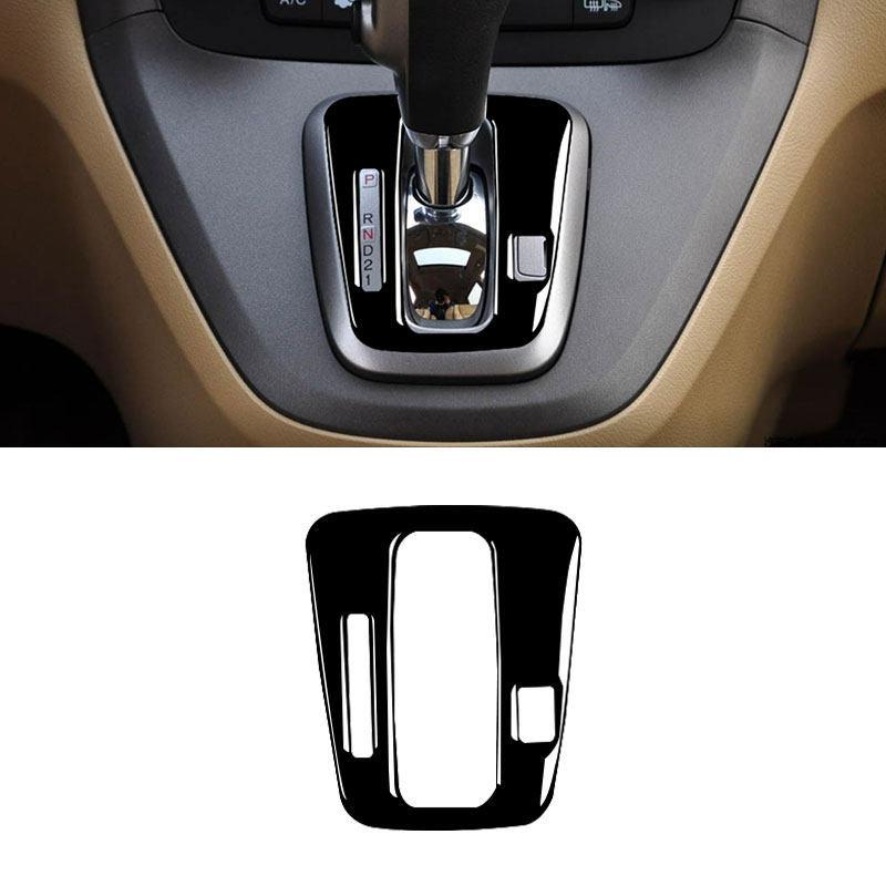Car Accessories Center Control Gear Shift Panel Frame Cover Sticker Trim For Honda CRV CR-V 2007 2008 2009 2010 2011 Piano Black