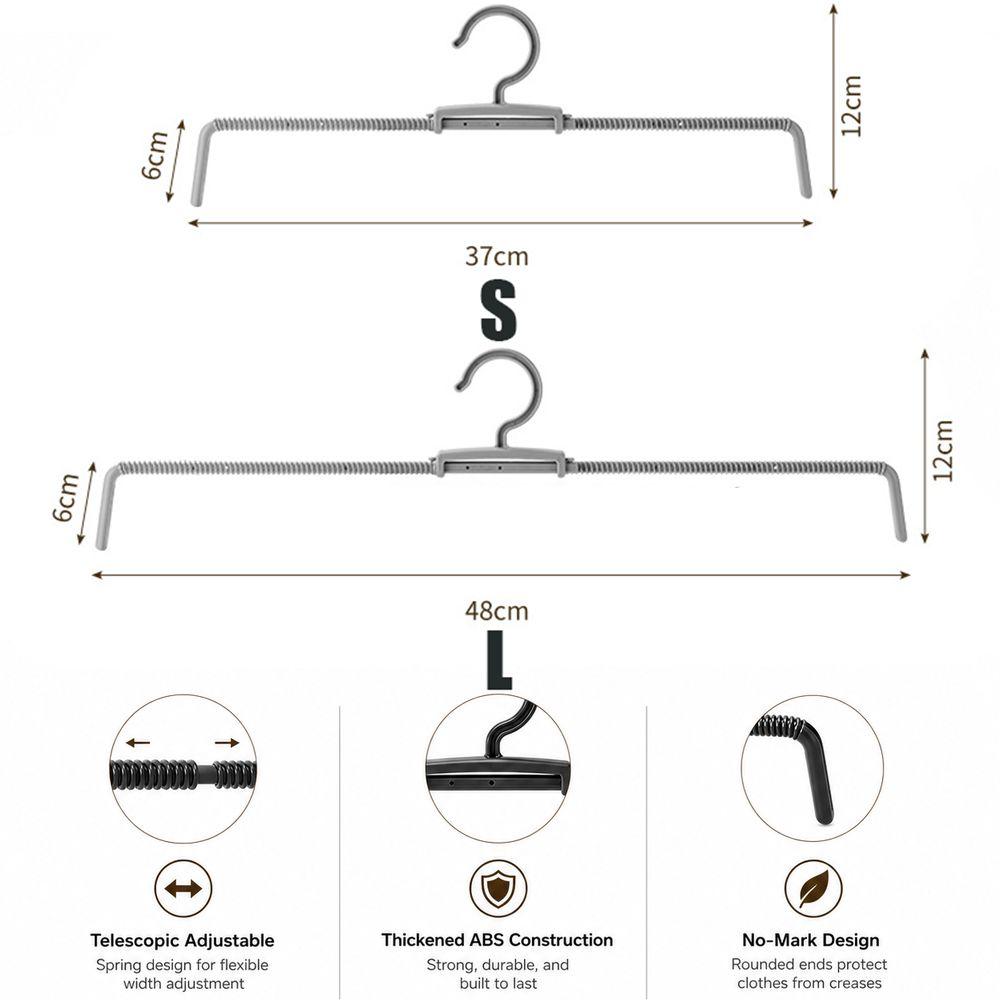 Adjustable Spring Pants Rack Spring Tension Clothes Hanger New Trouser Hanger Pants Storage
