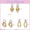 Boucles d'oreilles créoles géométriques en acier inoxydable pour femmes - Bijoux de mode d'été