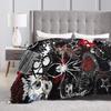 My Chemical Romance Danger Days Spider Blanket Quality Super Warm Throw Blanket Winter Decorative Bedroom Graphic Bedspread