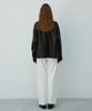 Verdemar Italian Vegetable Lambskin High-Neck Oversized Jumper_Black