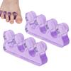 2 Pcs Toe Separator Purple Silica Gel Toe Stretchers Bunion Correctors for Bunion Relief Hammer Toe
