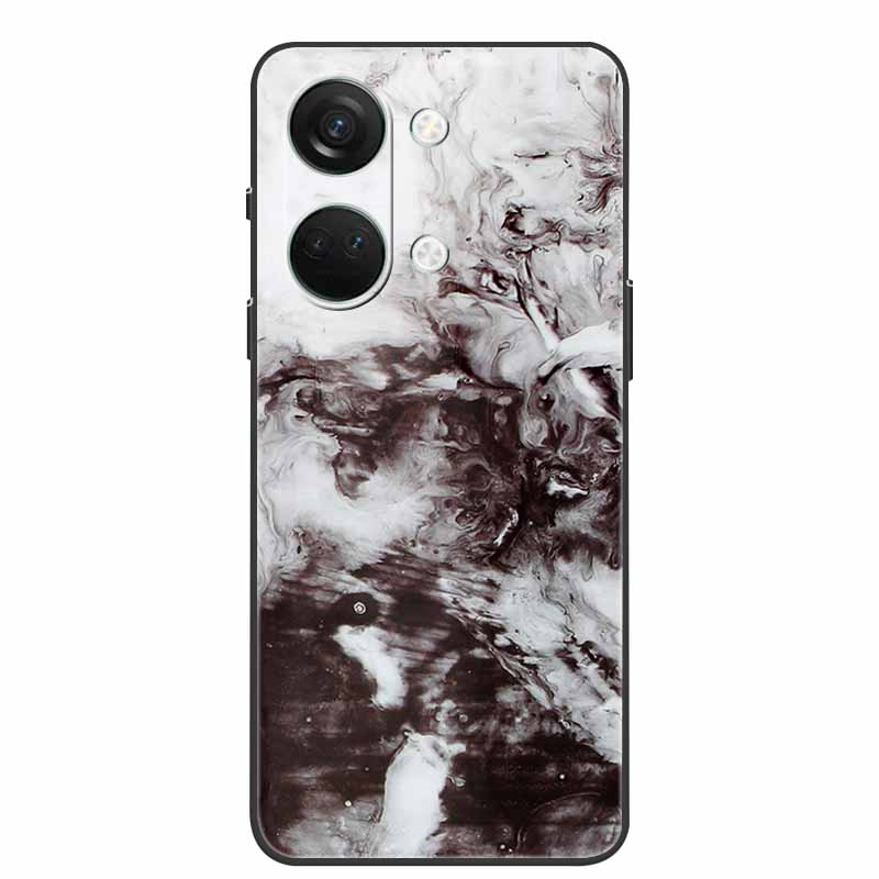 For One Plus Nord3 5G Case Silicone Painted Soft Protective Covers for OnePlus Nord 3 5G Phone Cases 1+ Nord3 TPU Coques Marble