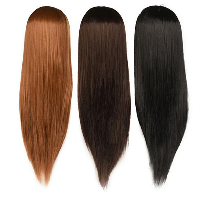 Mannequin Head With Hair Styling Dye Cutting Hairdresser Training Head