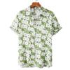 Floral Shirts Men's Summer Hawaiian Clothing Short Sleeve Tops Loose Holiday Seaside Social Lapel 3D Print Shirt 2026 Vintage