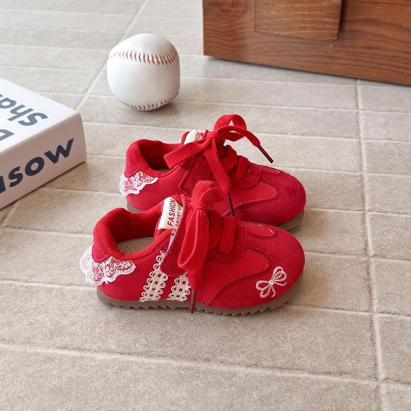 Children Casual Sneakers Running Shoes Autumn New Fashion Walking Shoes Baby Boys Lace Girls Soft Children Sport Shoes 24