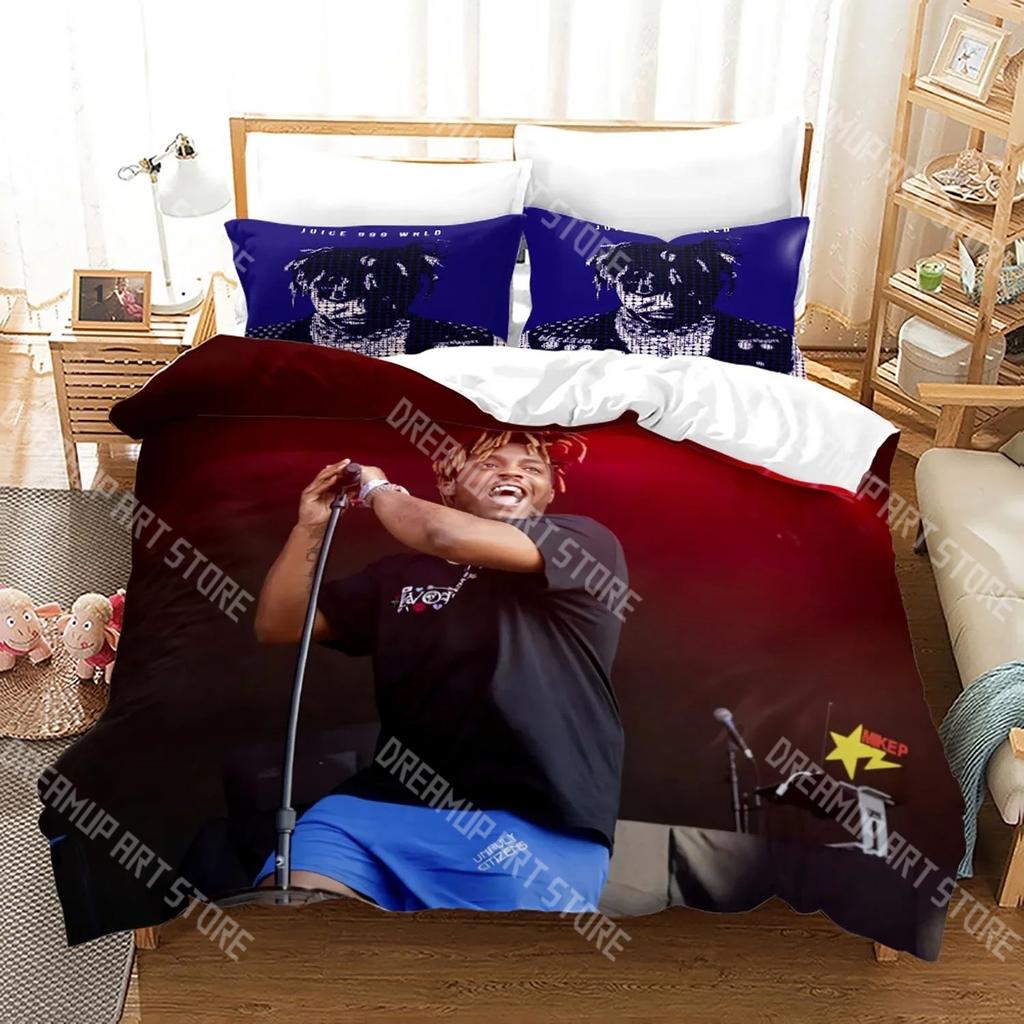 Fashion J-Juice Rapper Wrld Bedding Set Single Twin Full Queen King Size Bed Set Kids Bedroom Duvetcover Sets Bed Sheet Set