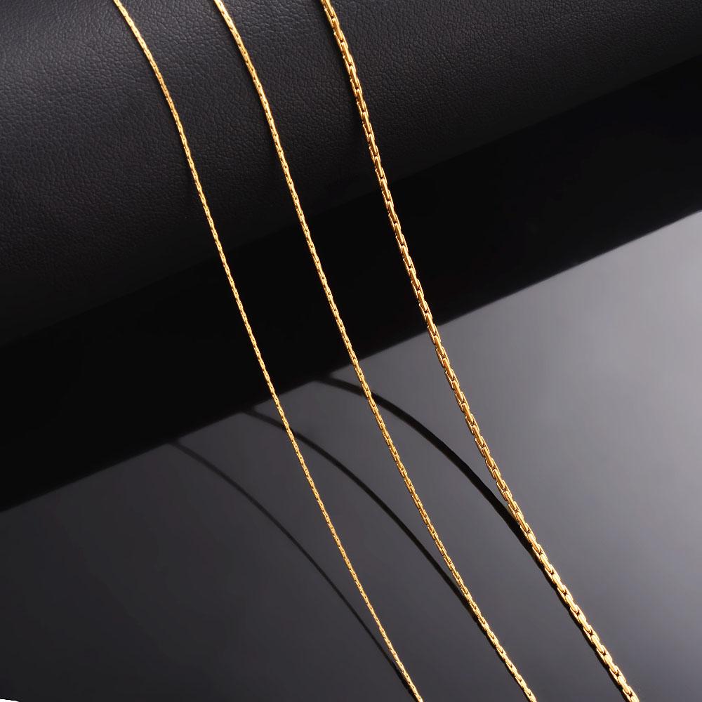 5 Meter/lot 0.6mm/0.8mm/1mm/1.2mm Stainless Steel Tiny Gold Color Cable Chains for Diy Jewelry Making Wholesale Bulk Chain