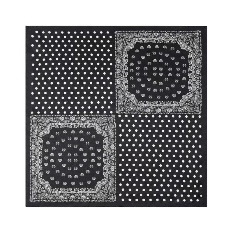 TXRMDX Men s Mulberry Silk Paisley Polka Dot Bandana One Size
