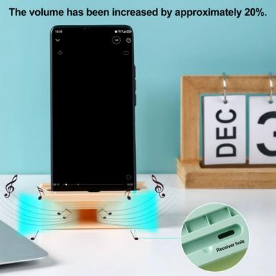 Phone Stand Amplifier Hands-Free Desktop Holder Universal Lazy Bracket for Music Streaming Video Calls TV Shows