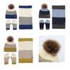 Vinter Japansk Stil Pom-Pom Mössa, Halsduk & Handskar Set