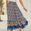 Women's Casual High Waisted Skirt With Large Swing Skirt Waisted Skirt With Large Swing Skirt
