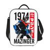 Mazinger Z Mad Robot Grendizer Anime Manga Insulated Lunch Bag for Women Kids Leakproof Food Boxes Thermal Lunch Box Tote