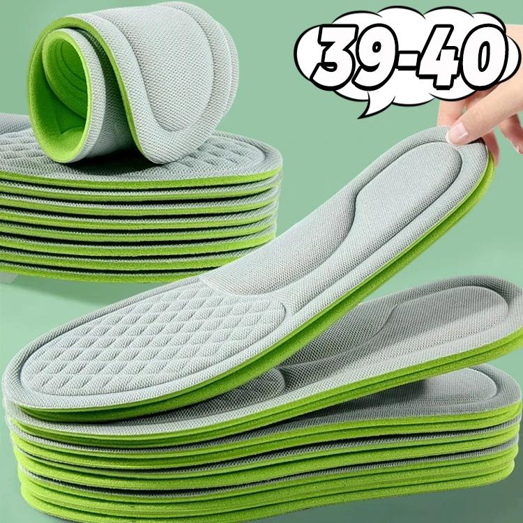 2/20pcs Soft Unisex Memory Foam Orthopedic Insoles Deodorizing Insole Shoes Sports Absorbs Sweat Antibacterial Shoe Accessories